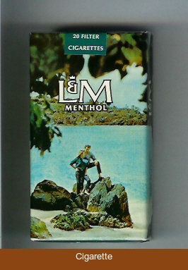 L&M Menthol 20 Filter 100s cigarettes soft box