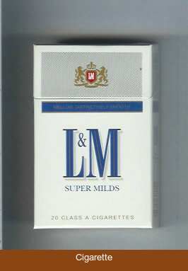 L&M Mellow Distinctively Smooth Super Milds cigarettes hard box