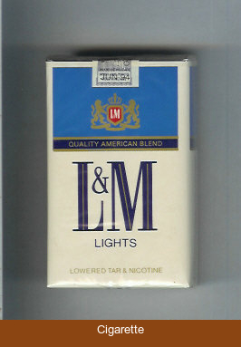 L&M Quality American Blend Lights blue Lights cigarettes soft box