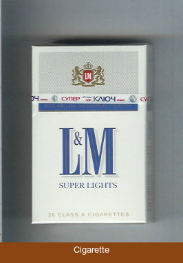 L&M Rich Mellow Distinctively Smooth Super Lights cigarettes hard box