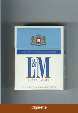 L&M Quality American Blend Super Lights Short cigarettes hard box