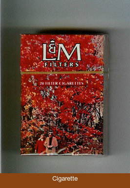 L&M Filters cigarettes hard box