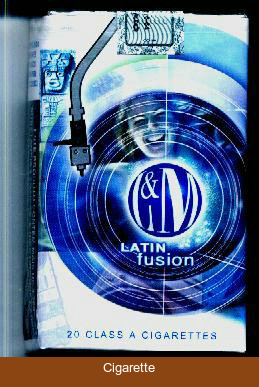 L&M LATIN fusion Blue Label cigarettes soft box