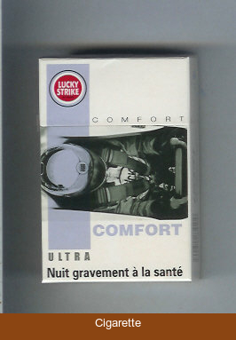 Lucky Strike Ultra Comfort cigarettes hard box