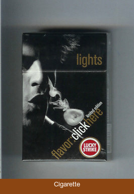 Lucky Strike FlavorChickHere Limited Edition Lights hard box cigarettes