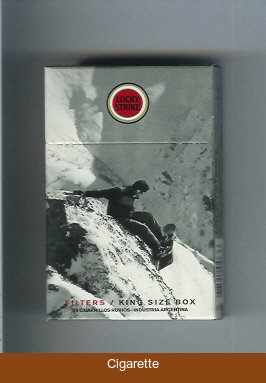Lucky Strike Snowpacks cigarettes hard box