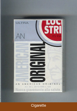 Lucky Strike Ultra An American Original cigarettes hard box