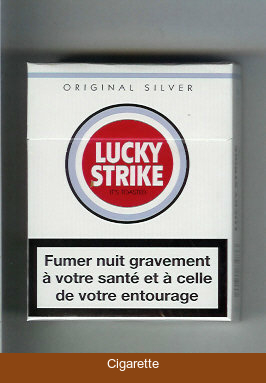 Lucky Strike Original Silver Lights 25s cigarettes hard box