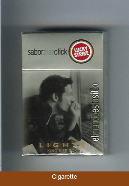 Lucky Strike Sabor Haz Chick Lights cigarettes hard box