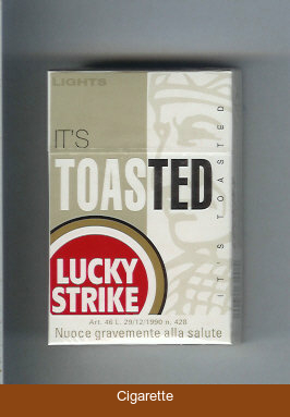 Lucky Strike Lights It's Toasted cigarettes hard box