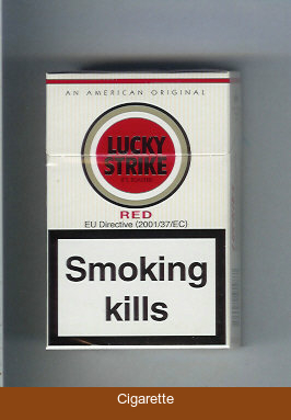 Lucky Strike Red cigarettes hard box