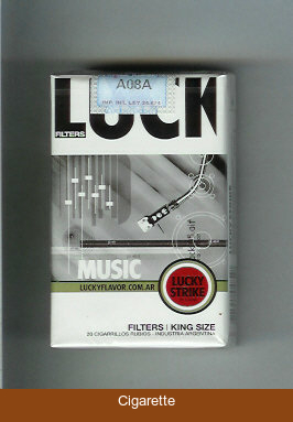 Lucky Strike Filters Music cigarettes soft box