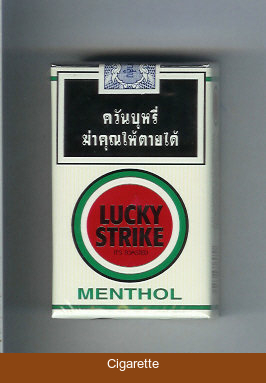 Lucky Strike Menthol white and red cigarettes soft box