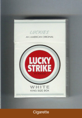 Lucky Strike Luckies An American Original White cigarettes hard box