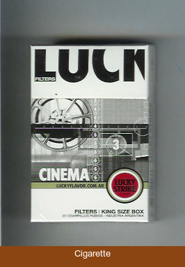 Lucky Strike Filters Cinema cigarettes hard box