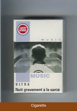 Lucky Strike Ultra Music cigarettes hard box