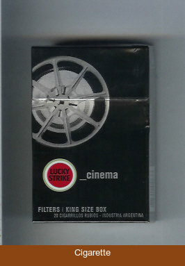 Lucky Strike Urbconnexion Cinema cigarettes hard box