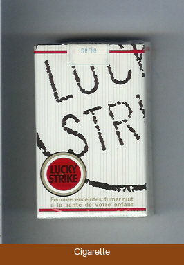 Lucky Strike white cigarettes soft box