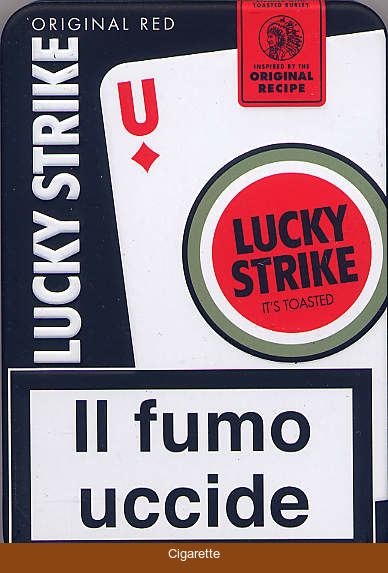 Lucky Strike LUCKY Original Red Tin Pack cigarettes