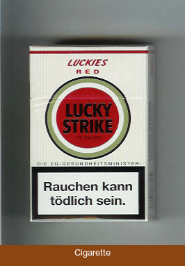 Lucky Strike Luckies Red cigarettes hard box