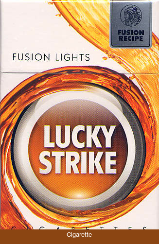 Lucky Strike Fusion Lights cigarettes hard box