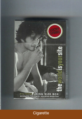 Lucky Strike TheWorldIsYourSite Filters hard box cigarettes