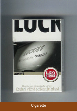 Lucky Strike Always Lights cigarettes hard box