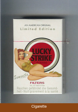 Lucky Strike Filter Samantha cigarettes hard box