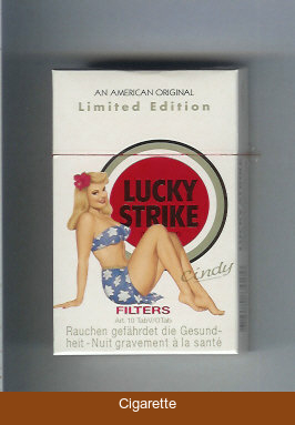 Lucky Strike Filter Cindy cigarettes hard box