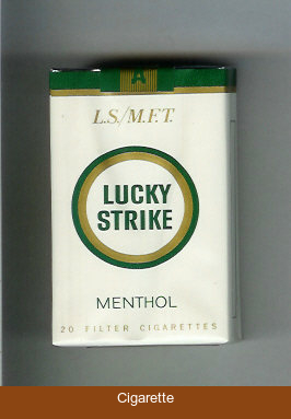 Lucky Strike Menthol L.S.M.F.T. cigarettes soft box