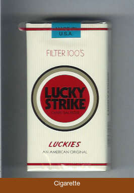 Lucky Strike Luckies An American Original Filters 100s cigarettes soft box