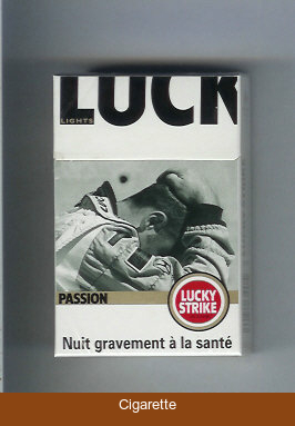 Lucky Strike Passion Lights cigarettes hard box