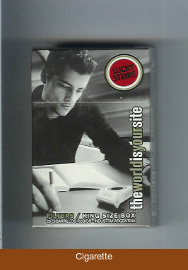 Lucky Strike TheWorldIsYourSite Filters cigarettes hard box