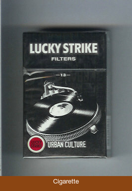 Lucky Strike Filters 13 Urban Culture hard box cigarettes