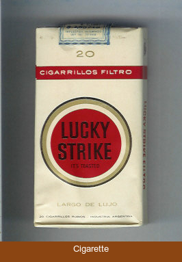Lucky Strike 20 Cigarrilos Filtro Largo De Lujo 100s cigarettes soft box
