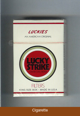 Lucky Strike Luckies An American Original Filters cigarettes hard box