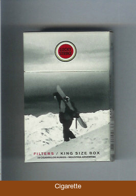 Lucky Strike cigarettes Snowpacks hard box