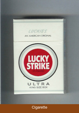 Lucky Strike Luckies An American Original Ultra cigarettes hard box