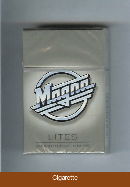 Magna Lites grey cigarettes hard box