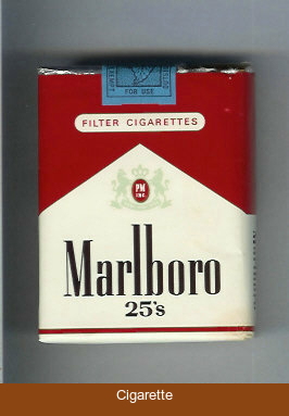 Marlboro red and white 25s cigarettes soft box