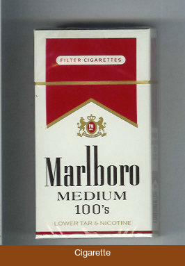 Marlboro Medium 100s cigarettes hard box