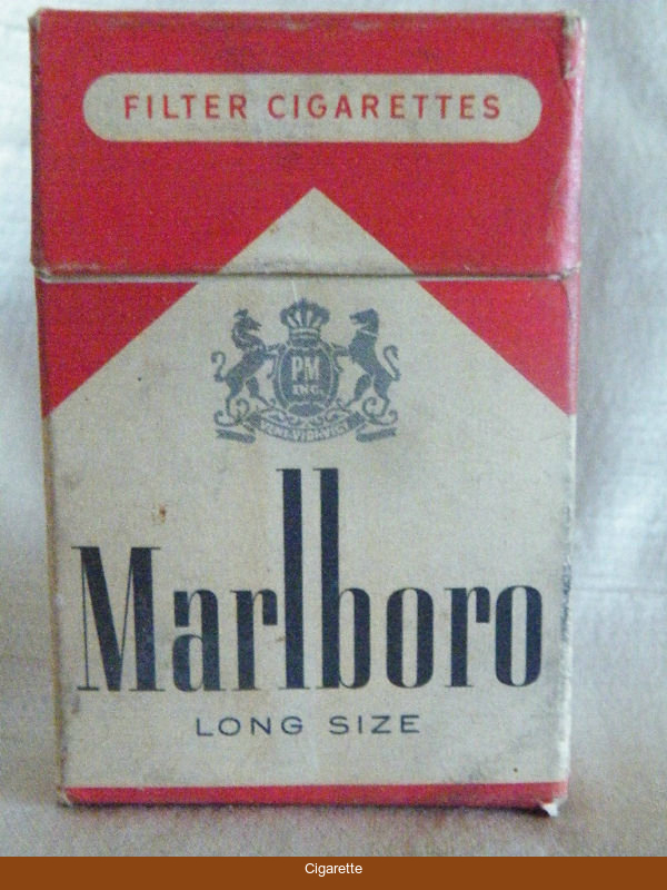 Marlboro Long Size American version 1955 58 cigarettes wide flat hard box 