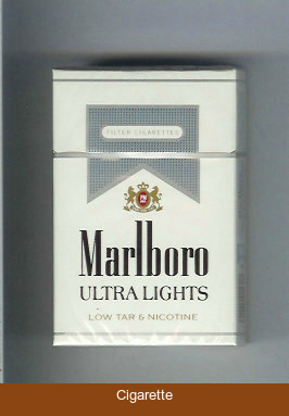 Marlboro Ultra Lights cigarettes hard box