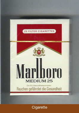 Marlboro Medium 25s cigarettes hard box
