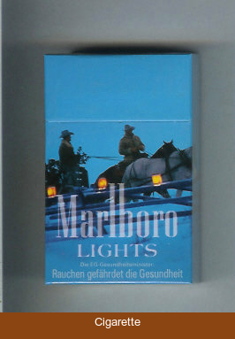 Marlboro filter cigarettes Lights hard box