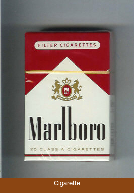 Marlboro red and white filter cigarettes hard box