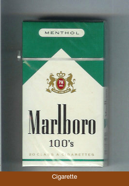 Marlboro Menthol 100s cigarettes hard box