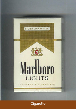 Marlboro Lights cigarettes hard box