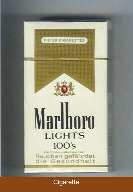 Marlboro Lights 100s cigarettes hard box