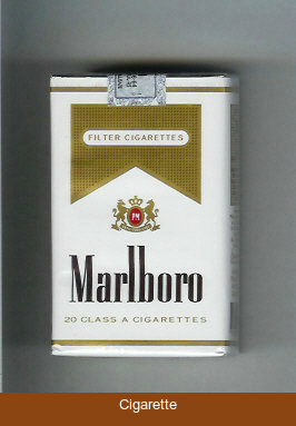 Marlboro white and gold cigarettes soft box